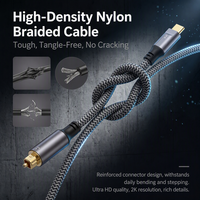 Kabel Audio Optik Justlink Type-C ke SPDIF Dolby DTS 24bit 96kHz Lossless untuk Amplifier Home Theater