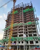 Bâtiment modulaire à structure en acier de grande hauteur, projet de construction de bâtiments d'appartements et de bureaux à plusieurs étages en ossature métallique