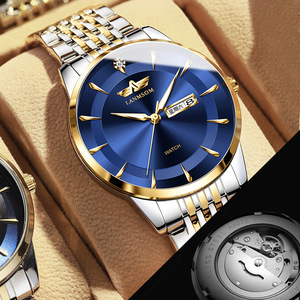 Reloj: Moda, Negocios, Deportes, Calendario de Doble Fecha, Resistente al Agua, Totalmente Automático, Caja Transparente con Bisagras Abiertas, Reloj de Pulsera - Product Image 5