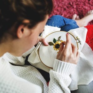 Vêtements, tissu de couleur unie, 50cm, <span class=keywords><strong>accessoires</strong></span> artisanaux pour bricolage, tissu carré, points de croix, broderie, lin, couture - Product Image 4
