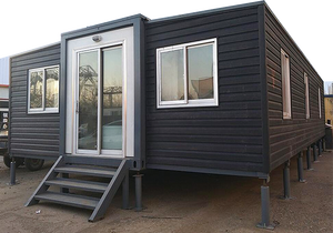 Foldable Tiny Prefabricated Granny Extended Mobile Trailer Workshop Prefab Expandable FlatPack Container House on Wheels - Product Image 3