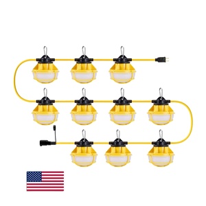 Luces de Cadena LED Elanby para Construcción, 9000LM, 6000K, IP65, Luz Blanca Fría, 50 pies/100 pies, Garantía de 5 Años, Regulable, Venta al Por Mayor - Product Image 1