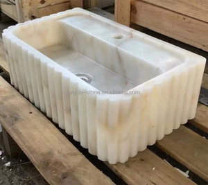 <span class=keywords><strong>Nero</strong></span> e oro in marmo lavabo in pietra naturale lavabo in marmo lavabo in marmo - Product Image 6