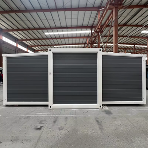 Lujo moderno 40 pies de acero prefabricado móvil plegable construcción biplano habitación doble alas expandible <span class=keywords><strong>Real</strong></span> Sandwich Panel - Product Image 2