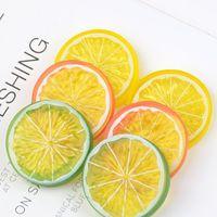 Kunstmatige citroenschijfjes nep fruitversieringen voor feest thuis keuken raamdecoratie model opname rekwisieten