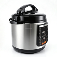 Cuisinière à pression électrique en acier inoxydable pour la maison, 5L/6L/8L/10L/12L, cuiseur à riz multifonctionnel commercial, cuve intérieure antiadhésive