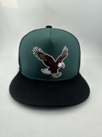 Gorra Snapback Personalizada con Bordado 3D SS26 del Equipo de Fútbol Americano Philadelphia Eagles, Color Verde Lima y Azul Marino, para Fanáticos del Deporte Urbano