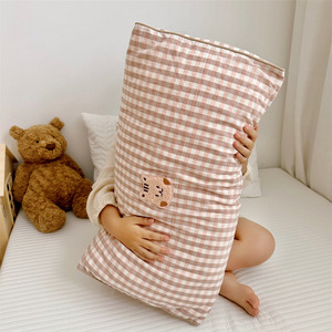 Coussin de soutien lombaire simple et frais en coton pour chevet, canapé, chambre, bureau, ou comme pare-chocs de lit bébé, avec rembourrage en polyester - Product Image 4