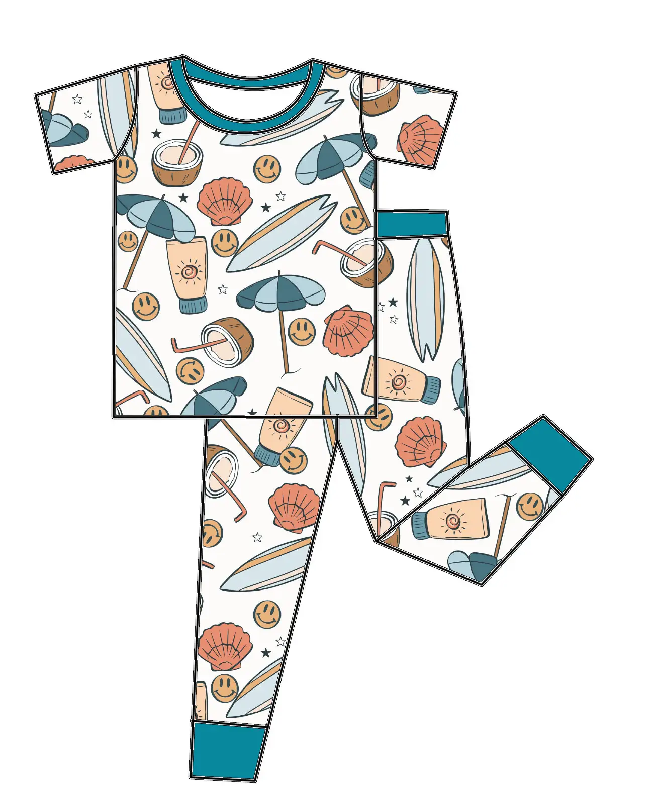 Liangzhe Summer and fall hoodie clothing baby cute pajamas parasol patterned suit boy kids soft new clothes