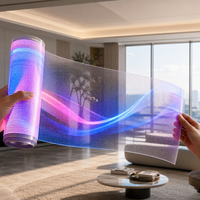 Panel LED Táctil a Todo Color Delgado P4-P8, Película Autoadhesiva para Pantallas de Interiores en Tiendas y Ascensores (Dimensiones Personalizables)