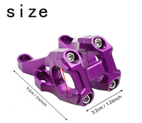 Tige de guidon Direct Mount EMS03 en alliage 7075, collier 31,8 mm, construction monobloc, légère, pour guidon de vélo VTT Surron Light Bee