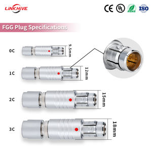 ขั้วต่อแบบกด-ดึงคุณภาพสูง ซีรีส์ C ขายตรงจากโรงงาน ปลั๊กตรง ขั้วต่อแบบกด-ดึงทรงกลม ล็อคอัตโนมัติ - Product Image 3
