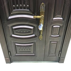 Tipo de alta seguridad Diseño de puerta de acero de doble seguridad exterior moderno <span class=keywords><strong>Casa</strong></span> de Villa de <span class=keywords><strong>Sierra</strong></span> Leona - Product Image 6