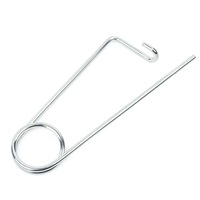 Goupille de sécurité anti-chute en D à anneau de fil métallique haute résistance pour la fixation d'équipements de remorquage de remorques agricoles