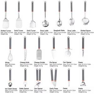 19Stainless Steel Kitchen Utensils Set Multi-function Gadgets and Kitchenware Accessories Cooking <b>Tools</b> - Product Image 5