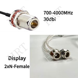 เสาอากาศสื่อสาร GSM 3G 4G 5G <span class=keywords><strong>MIMO</strong></span> คุณภาพสูง 700-4000MHz กำลังขยายสูง 30DBi X2 แบบฟีดฮอร์น โพลาไรเซชันแนวนอน+แนวตั้ง - Product Image 5
