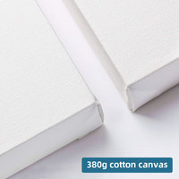 Toile tendue en coton professionnelle SINOART sur mesure 380g, grande toile blanche vierge OEM pour peinture à l'huile et acrylique