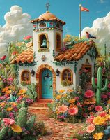 Kits de peinture diamant 5D Chenistory Cottage pour adultes, décoration murale pour la maison, kits de peinture diamant pour débutants, paysage