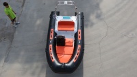 Bateau pneumatique rigide en fibre de verre de 12 pieds avec tube en PVC ou Hypalon