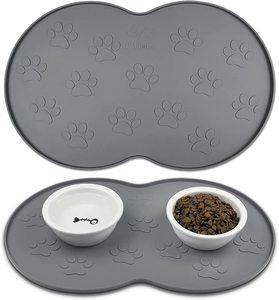 Tapis de bol de chien de <span class=keywords><strong>chat</strong></span> de qualité alimentaire antidérapant en silicone imperméable pour l'eau et la <span class=keywords><strong>nourriture</strong></span> - Product Image 1
