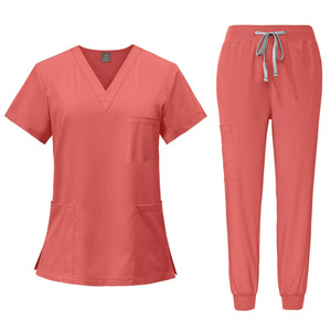 Set di Camici Medici Unisex a Maniche Corte in Poliestere Dobby Elastico ad Asciugatura Rapida per Sala Operatoria Ospedaliera, Personalizzabili con Logo, Taglia <span class=keywords><strong>XL</strong></span> - Product Image 2