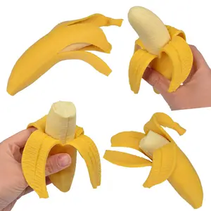 Squishy Toys simulazione Banana Slow Rising Squishy Squeeze Toy Super Soft giocattoli antistress Banana Kawaii bomboniere per bambini