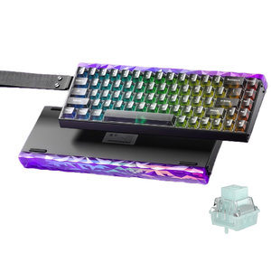 AULA <span class=keywords><strong>HERO</strong></span> 68HE USB แบบมีสาย RGB 8K Hz อัตราผลตอบแทนกำหนดเองได้คีย์บอร์ดเชิงกลสำหรับนักเล่นเกม E-Sports สวิตช์แม่เหล็กพลาสติก - Product Image 4