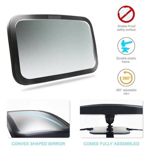 Espejos Retrovisores de 360 Grados, Espejo Retrovisor Desmontable de Acrílico Convexo ABS, Espejo Retrovisor para Niños y Bebés, Espejo Interior para Asiento Trasero de Automóvil - Product Image 4