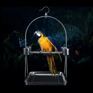 High Quality Stainless Steel Parrot Stands Bird Stainless Steel Supplies
