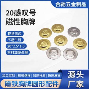 Magnetic Badge Circular Metal Pin On 20x2.5x1.0mm For Employee <b>Name</b> <b>Tags</b> Foshan Origin Solid Color - Product Image 5