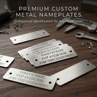 Étiquette d'identification personnalisée en aluminium brossé, étiquette de propriété OEM avec code QR, résistante aux rayures, étiquettes fixes pour équipement d'inventaire