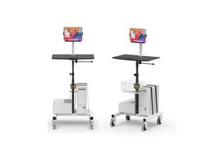Modern Adjustable Metal <b>Tv</b> <b>Stand</b> Trolley Cart - Product Image 3
