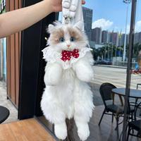 Sac à dos en peluche chat Ragdoll mignon, poupée apaisante, cadeau d'anniversaire pour filles, best-seller TikTok, idéal pour le dropshipping