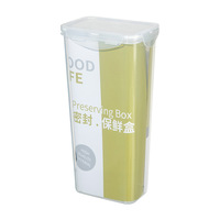 Boîte de rangement rectangulaire empilable en PP pour cuisine, conteneur alimentaire hermétique avec trou d'aération pour réfrigérateur, garde-manger, organisateur de produits secs, OEM