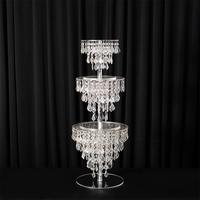 Ensemble de supports à gâteaux en acrylique de luxe pour Noël et mariage, vente en gros, très demandés