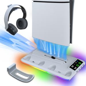 Station de charge de refroidissement RGB avec stockage et sans fil pour un design fin et antidérapant - Product Image 1