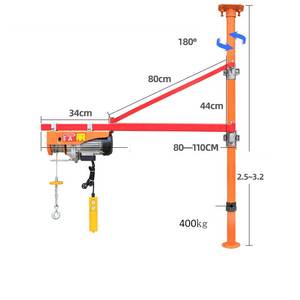 कार्यशाला मंजिल के लिए 2024 जिन यांग यांग हू उच्च गुणवत्ता वाली दीवार पर पोर्टेबल कैंटीलीवर आर्म जिब क्रेन - Product Image 4