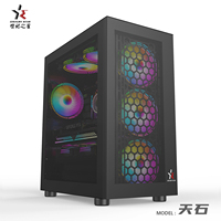 Boîtier pour PC en maille personnalisé OEM pour les joueurs M-ATX les ventilateurs de refroidissement RVB compatibles avec les cartes mères pour les armoires de jeux de bureau