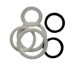 Manchon isolant électrique personnalisé en laiton et bronze, <span class=keywords><strong>rondelle</strong></span> plate en plastique POM Nylon blanc/noir DIN125 - Product Image 2
