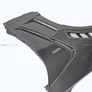 กันชนหน้า G37 สำหรับ Infiniti G37 Coupe 2 ประตู ปี 2008-2014 รุ่น DLF Attk แบบคาร์บอนไฟเบอร์ พร้อมช่องระบายอากาศด้านบน - Product Image 5