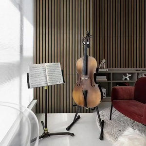 Akupanel High NRC 90% Panneaux de plafond en MDF et bois massif absorbant le son Conception de modèle 3D pour la séparation <span class=keywords><strong>acoustique</strong></span> de hall de <span class=keywords><strong>bureau</strong></span> d'hôtel - Product Image 1