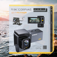Caméra embarquée GPS 4K pour voitures avec écran IPS et vision nocturne, contrôle par application WIFI, garantie 1 an, DVR de voiture caché GPS Wifi