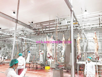 Meilleure vente, Machine d'abattage de mouton/bétail islamique avancée, Abattoir de vache, équipement d'abattoir Mobile à bas prix