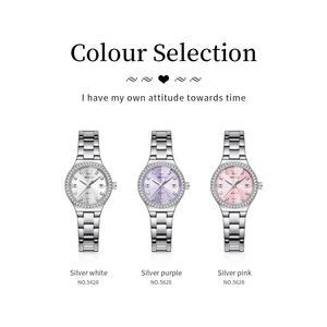 <span class=keywords><strong>Montre</strong></span> pour <span class=keywords><strong>Femme</strong></span> OLEVS 5628, Marque de Luxe au Design Personnalisé OEM en Gros, <span class=keywords><strong>Montre</strong></span> de Luxe Étanche à la Mode avec Diamants, Cadeau pour Dames, <span class=keywords><strong>Montre</strong></span> à Quartz - Product Image 4