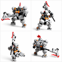 94 Piezas de Bloques de Construcción de Caballero Medieval, Figura de Caballero de Juguete, Modelo de Robot con Arma, Juego de Construcción DIY para Niños, Regalo