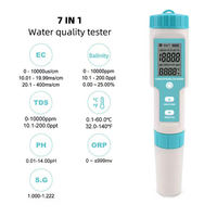 SHUIAO Mètre multifonctionnel de qualité de l'eau : pH, conductivité, TDS, EC, salinité, température, filtration, traitement de l'eau