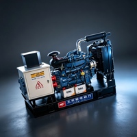 Groupe électrogène diesel à châssis ouvert Yuchai 24kW-200kW, triphasé, refroidi par eau, générateur industriel