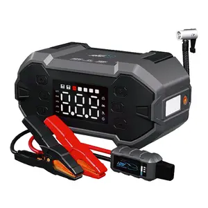 2023 New Arrival UltraSafe 12V 24V 3000A Battery Booster Pack Jump Starter Air Compressor With LED Light