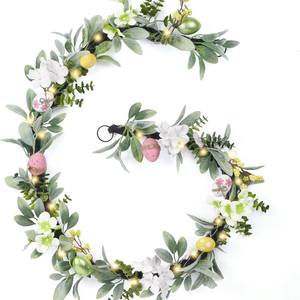 DAMAI Easter Decor Artificial Colored Egg Rattan Vine Garland 183CM Wall Hanging Ornament for Home Hotel Indoor Decoration 3pcs - Product Image 4