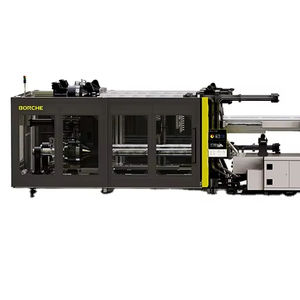 Presse à injection horizontale d'occasion Borch 650 tonnes, double servomoteur, presque neuve, ouverture de moule 930 mm, vis 100 mm, poids de coulage 2600 g, PLC et boîte de vitesses inclus. - Product Image 1